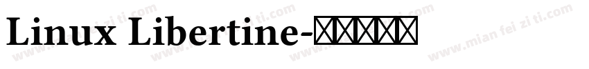 Linux Libertine字体转换